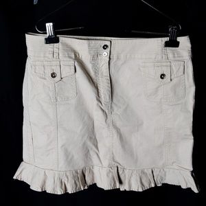 White House Black Market Khaki Skirt 12